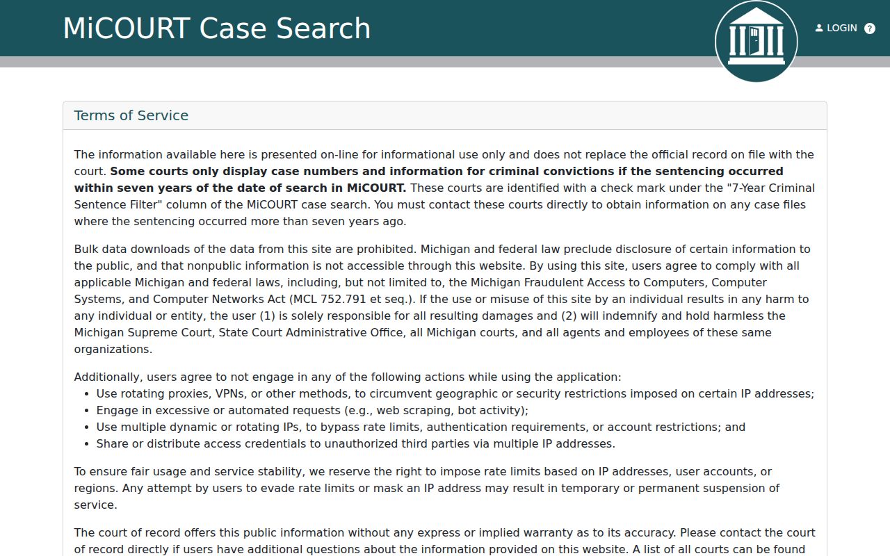 St. Clair County 72nd District Court arrest case search